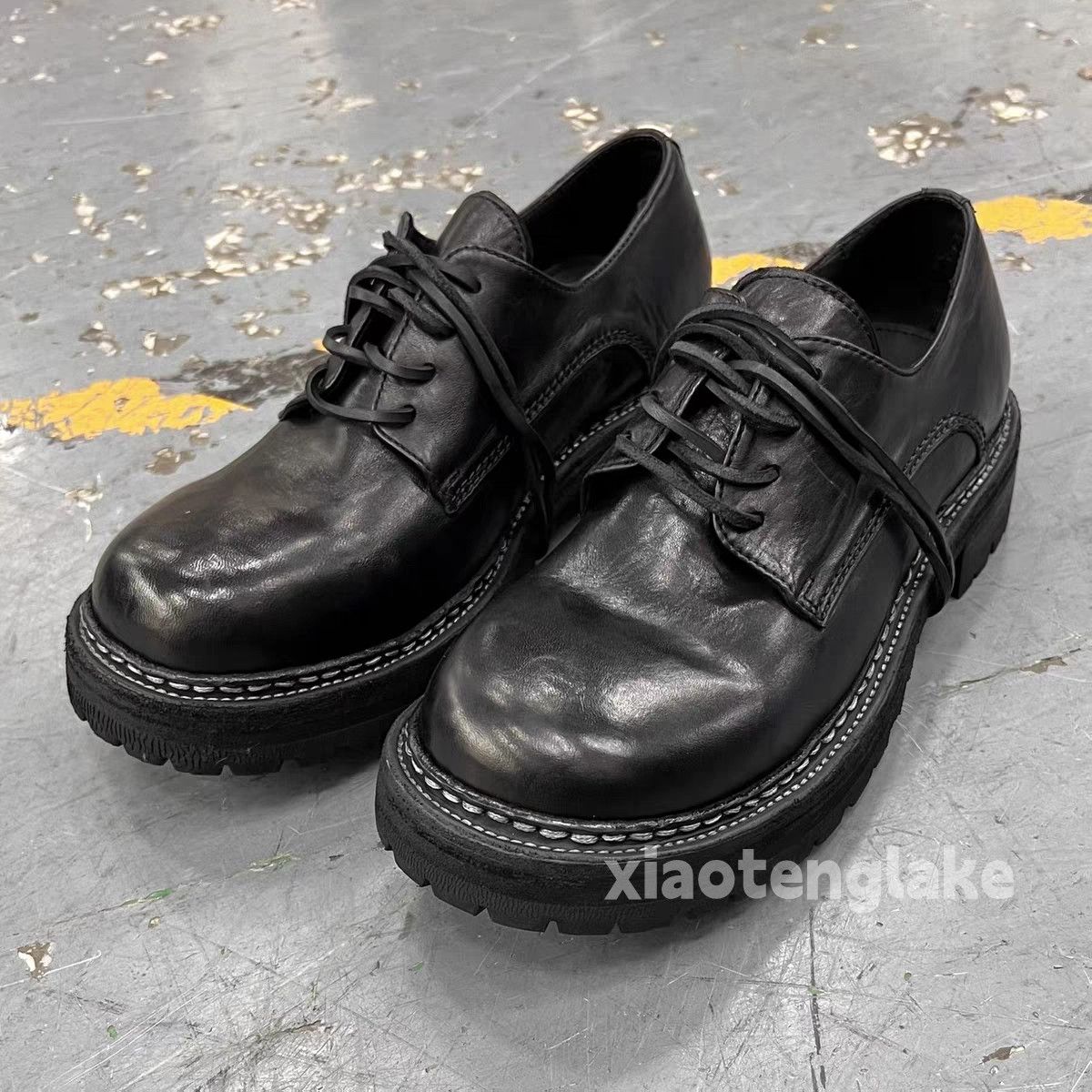 Vintage Utility punk yuppie grunge derby big head shoes boots Size US 12 / EU 45 - 5 Thumbnail