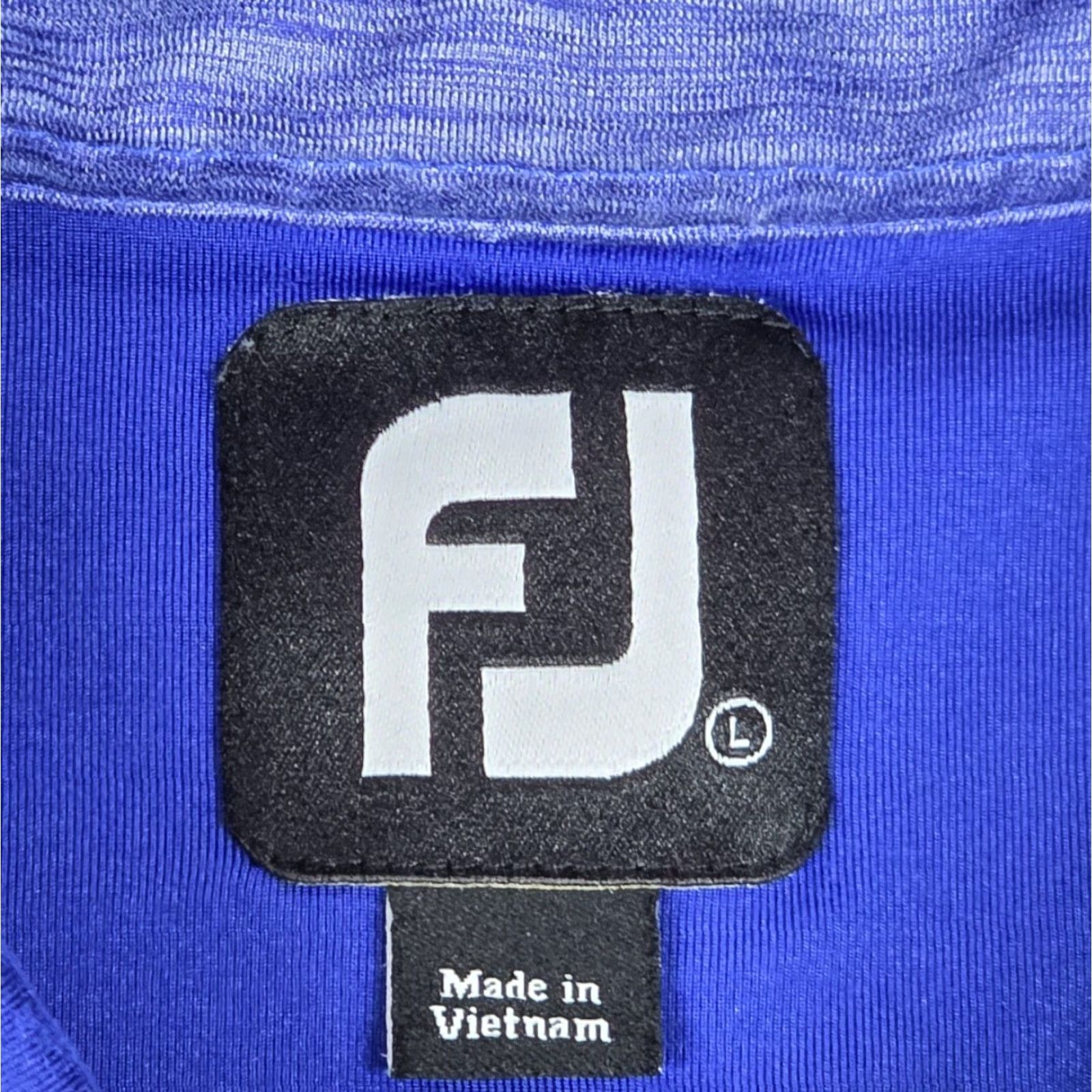 Footjoy FootJoy Polo Shirt Mens L Short Sleeve Blue Green Stripe Performance Golf Polo Shirt Size US L / EU 52-54 / 3 - 7 Thumbnail