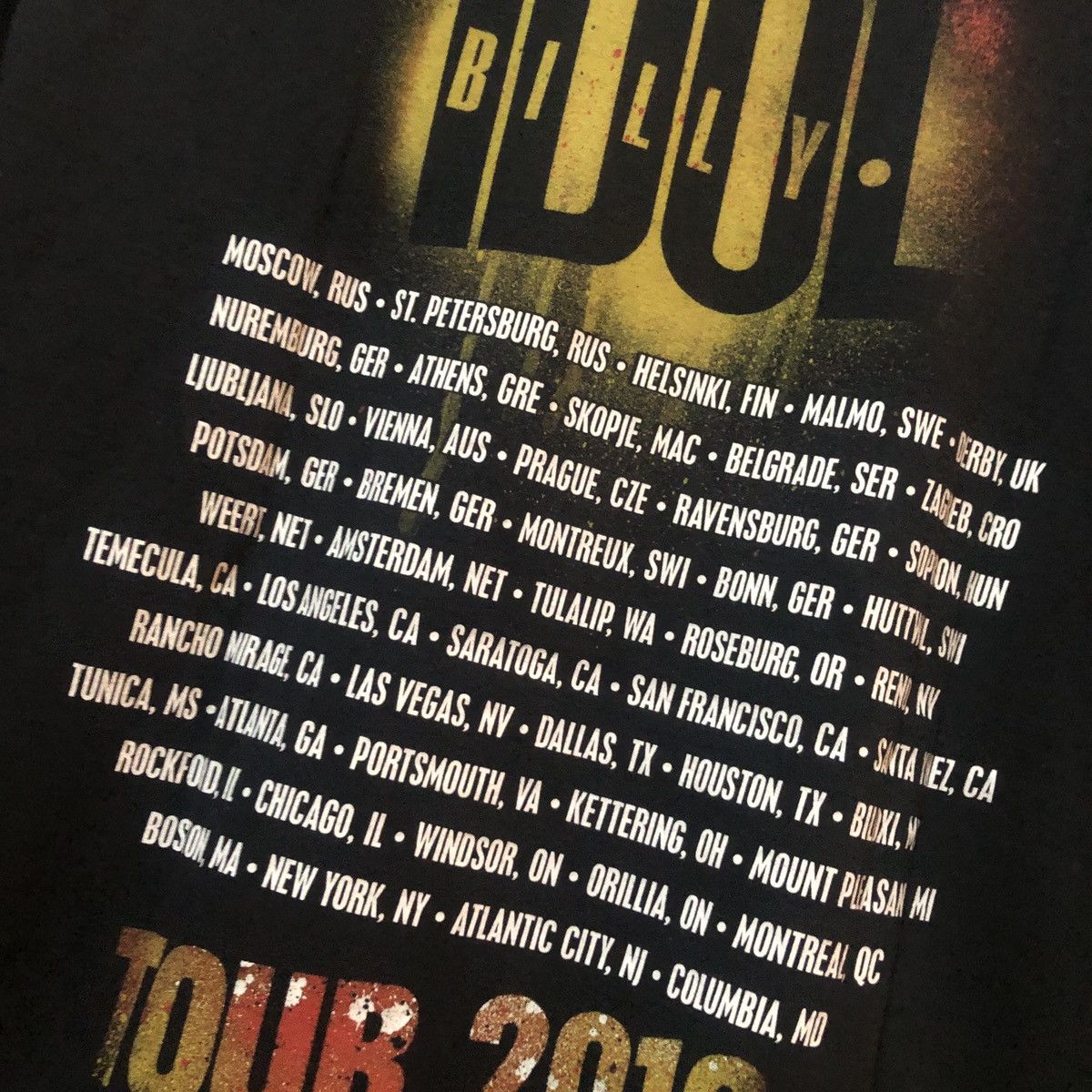 Band Tees 2010 Billy Idol Tour Size US L / EU 52-54 / 3 - 5 Thumbnail