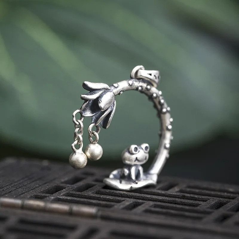 Other Cute Frog Pendant 925 Sterling Silver Accessories Gift Size ONE SIZE - 1 Thumbnail