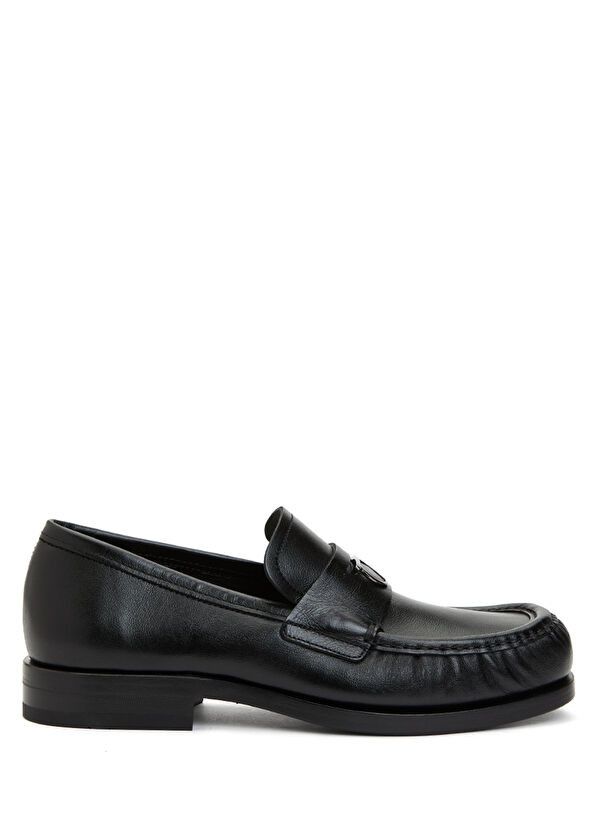 Salvatore Ferragamo o1s1rm0924 Leather Loafers in Black Size US 12.5 / EU 45-46 - 1 Thumbnail