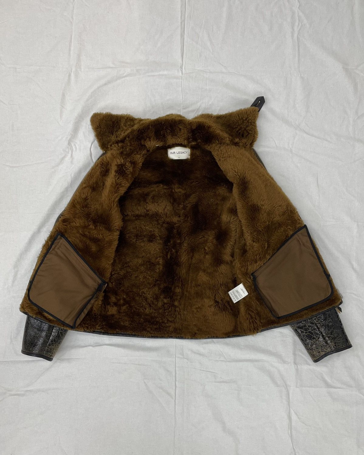 Our Legacy Our Legacy Shearling Jacket Spider Web Fall 2016 Size US M / EU 48-50 / 2 - 9 Thumbnail