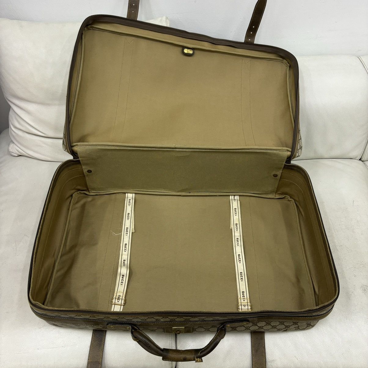 Gucci Gucci (vintage) canvas suitcase Size ONE SIZE - 4 Thumbnail