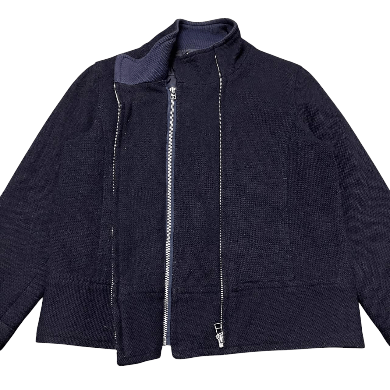 SHIPS Vintage Ships Double Zipper Rider Jacket Size M / US 6-8 / IT 42-44 - 5 Thumbnail