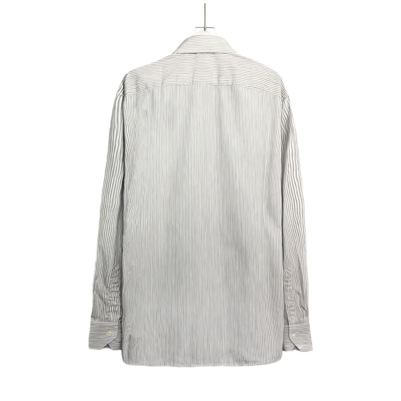 Z Zegna Zegna Striped Button Long Sleeve Shirt K26WX Size US M / EU 48-50 / 2 - 2 Thumbnail