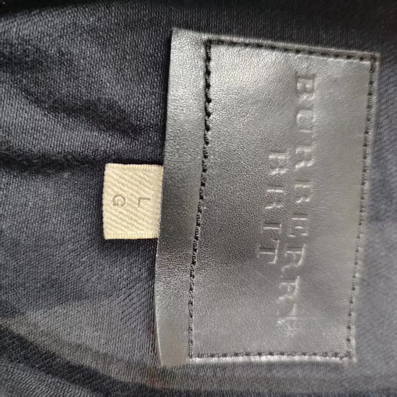 Burberry burberry denim jacket with black leather trim. Size US L / EU 52-54 / 3 - 3 Thumbnail