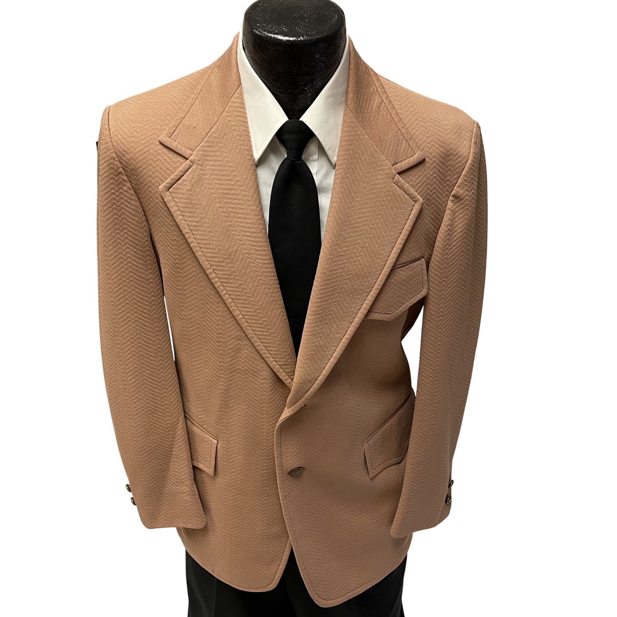 Other Vtg HIS MOD Sport Coat TEXTURED Mod Disco Jacket Size 38R - 1 Thumbnail