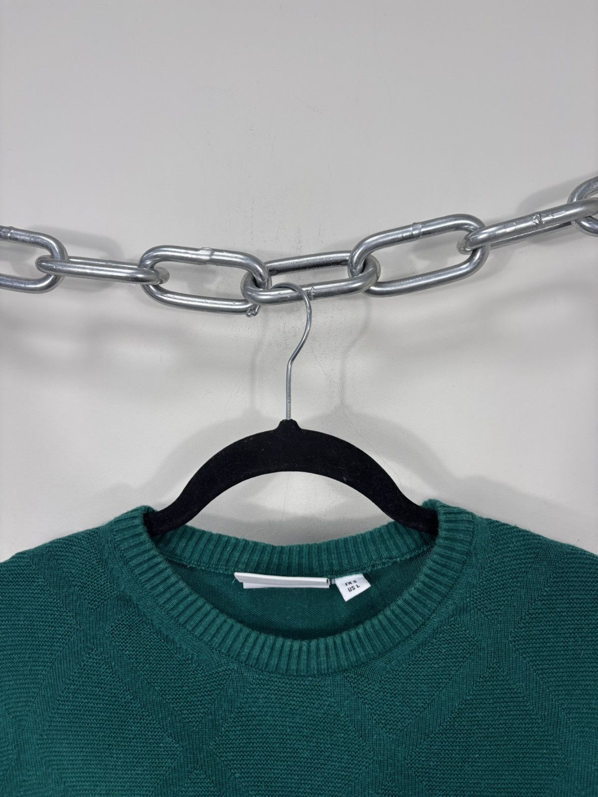 Lacoste Lacoste Men’s Argyle Knit Pattern Cotton Green Sweater Size US L / EU 52-54 / 3 - 4 Thumbnail