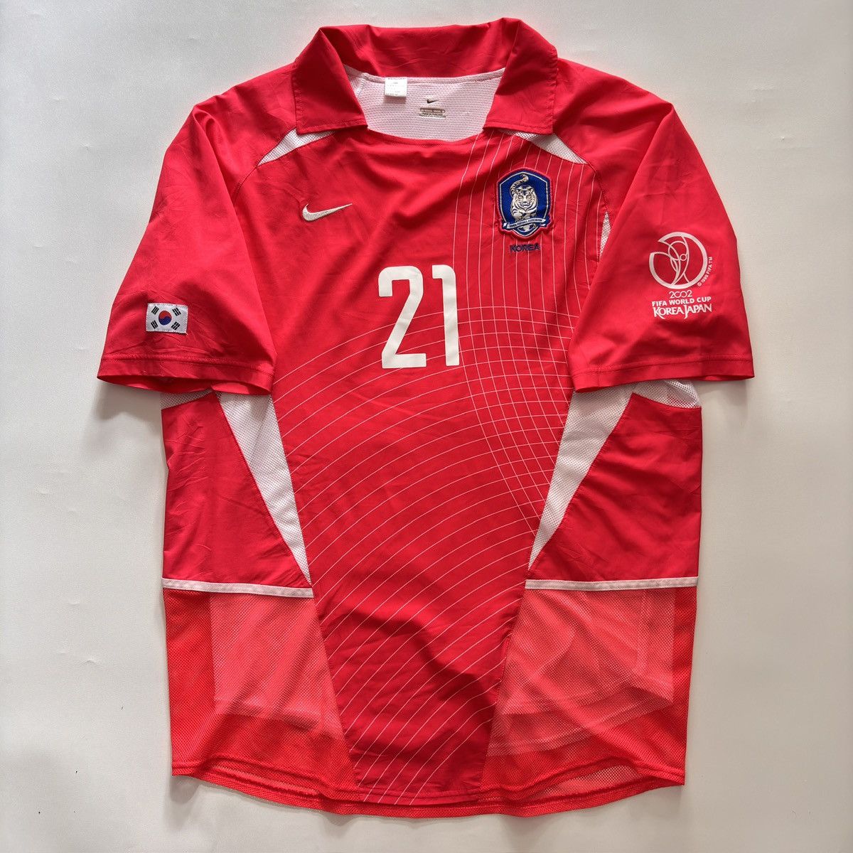 Nike × Vintage Nike x South Korea #21 Ji-Sung Park WC 2002 Home