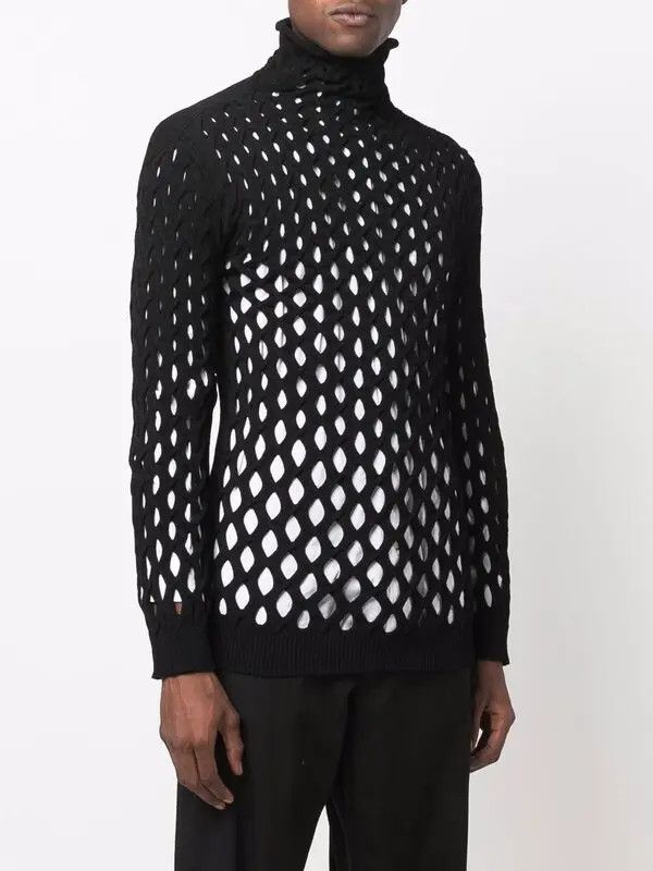 Valentino o1y0525 Turtleneck Sweater in Black Size US M / EU 48-50 / 2 - 3 Thumbnail