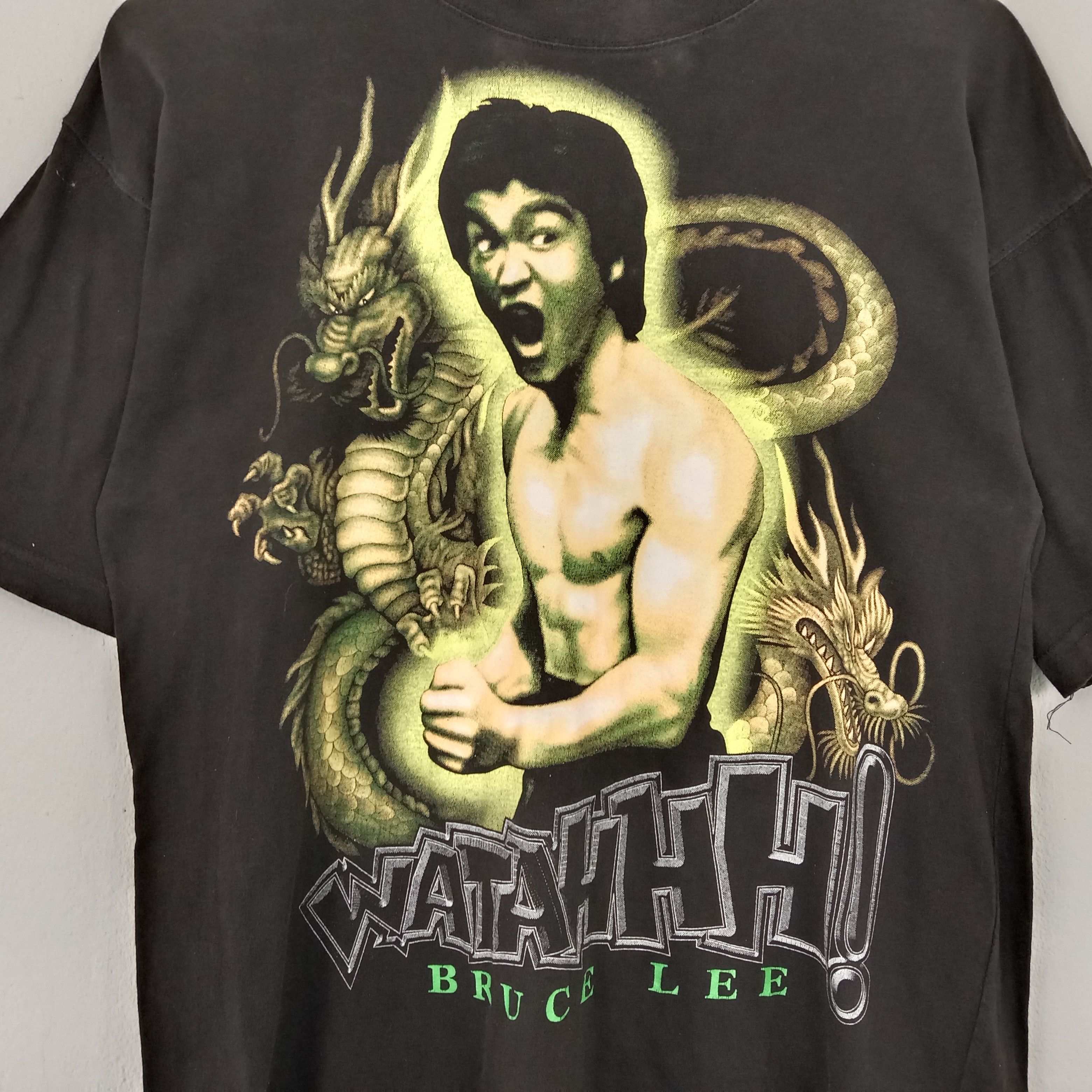 Vintage Vintage Bruce Lee American Artist Movie Graphic Tshirt Size US M / EU 48-50 / 2 - 2 Thumbnail