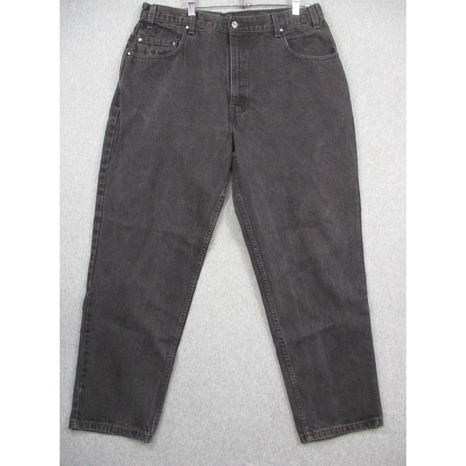 Levi's VINTAGE Levi's 545 Jeans Mens 38x30 Black Loose Fit Tapered Leg Made in USA 90s Denim Size US 38 / EU 54 - 2 Thumbnail