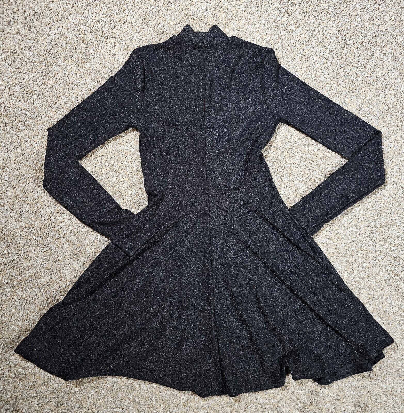 Designer Wild Fable Mock Neck Black Shimmery Dress - Women’s XS Size XS / US 0-2 / IT 36-38 - 6 Thumbnail
