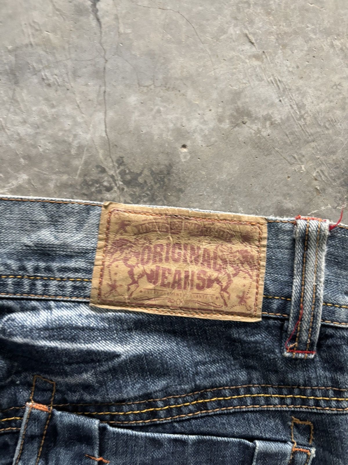 14th Addiction Y2K fade wash jeans skull japanese denim distressed Size US 31 - 14 Thumbnail