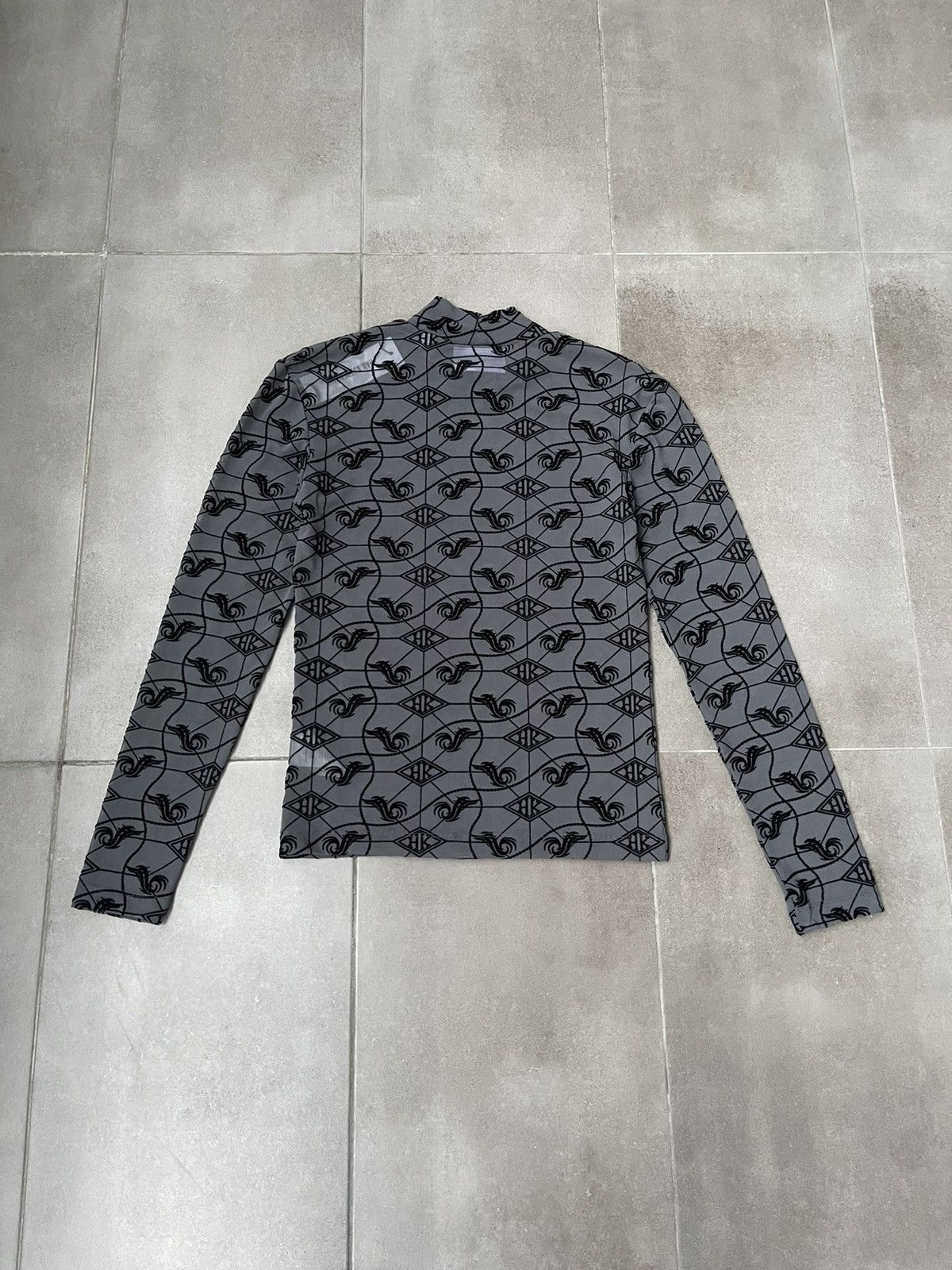 Han Kjobenhavn !DS! SS23 Han Kjobenhavn Monogram Mesh Grey Turtleneck Size US S / EU 44-46 / 1 - 13 Thumbnail