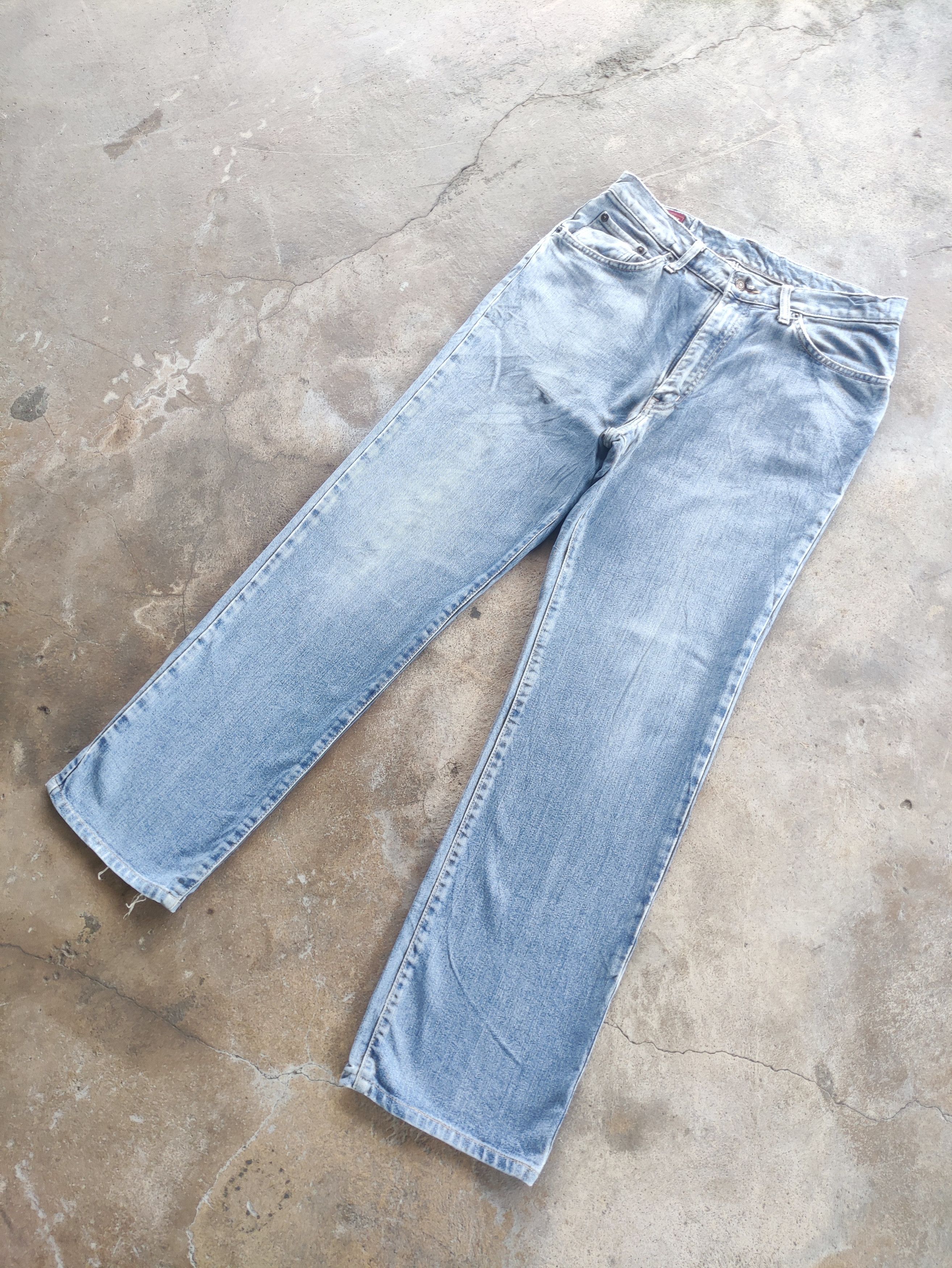 Edwin Vintage Edwin Brand Denim Buggy Faded Pants Size US 32 / EU 48 - 2 Thumbnail