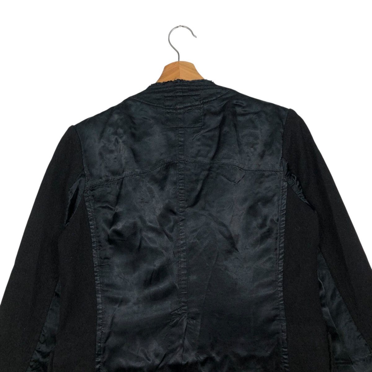 Yohji Yamamoto 🔥RICH BLACK CROPPED WOOL JACKET WORKER Y’S YOHJI YAMAMOTO Size M / US 6-8 / IT 42-44 - 9 Thumbnail