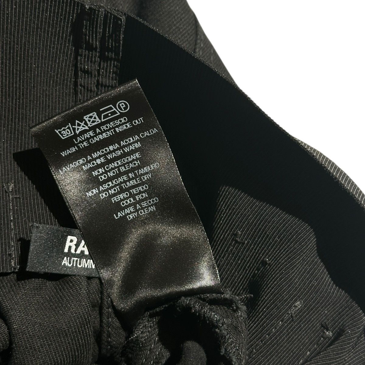 Raf Simons Gathered elastic cinch waist baggy denim Size US 30 / EU 46 - 6 Thumbnail