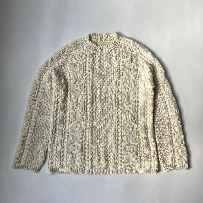 新作ウエア MAISON MARGIELA hand knitted aran jacket - トップス