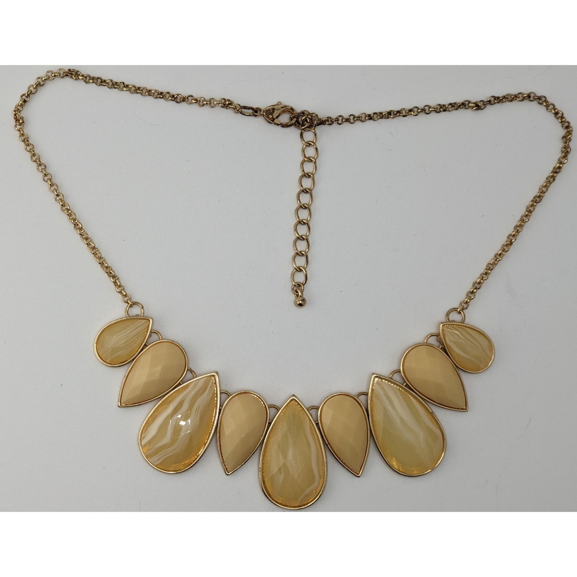 Other Y2K Style Teardrop Statement Necklace With Gold Tone Chain & Size ONE SIZE - 5 Thumbnail