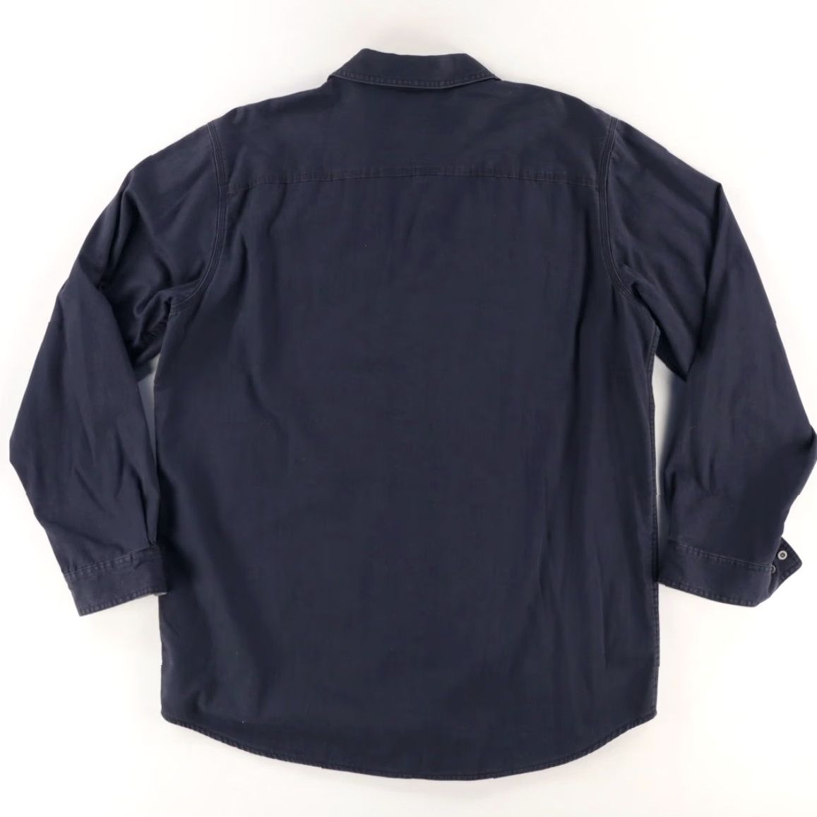 Vintage LL Bean Navy Fleece Lined Cotton Button Up Shirt Men LT Size US L / EU 52-54 / 3 - 4 Thumbnail