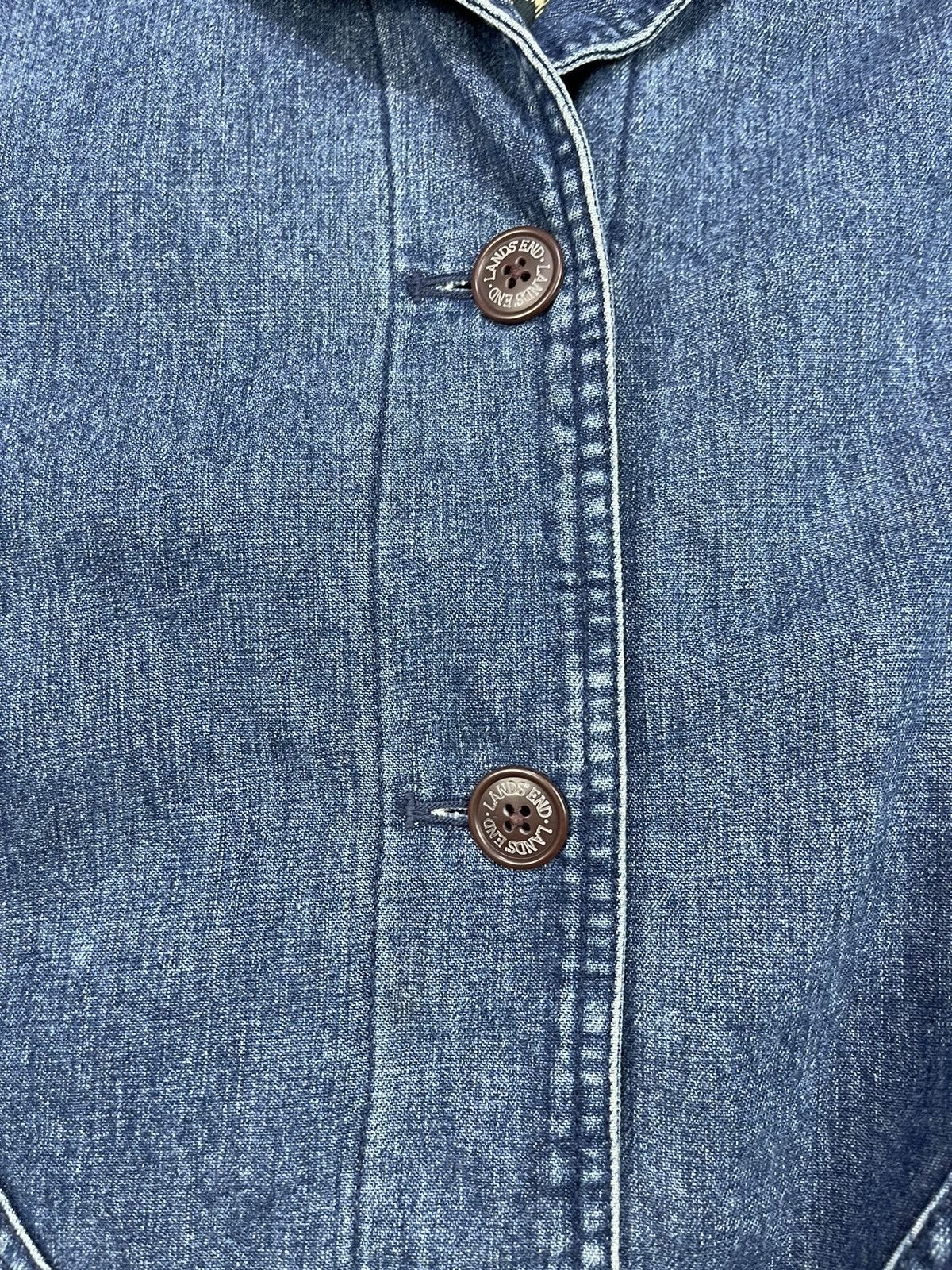 Lands' End LANDS END DENIM + LEATHER CHORE JACKET Size M / US 6-8 / IT 42-44 - 6 Thumbnail