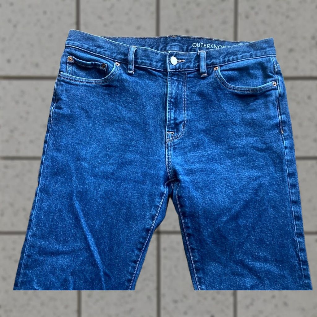 Outerknown Outerknown Jeans Men 34x30 Ambassador Slim Fit Blue Denim Organic Cotton Straight 5-Pocket Design Regular Men's Jeans Body: 30 Inseam Size US 34 / EU 50 - 1 Thumbnail