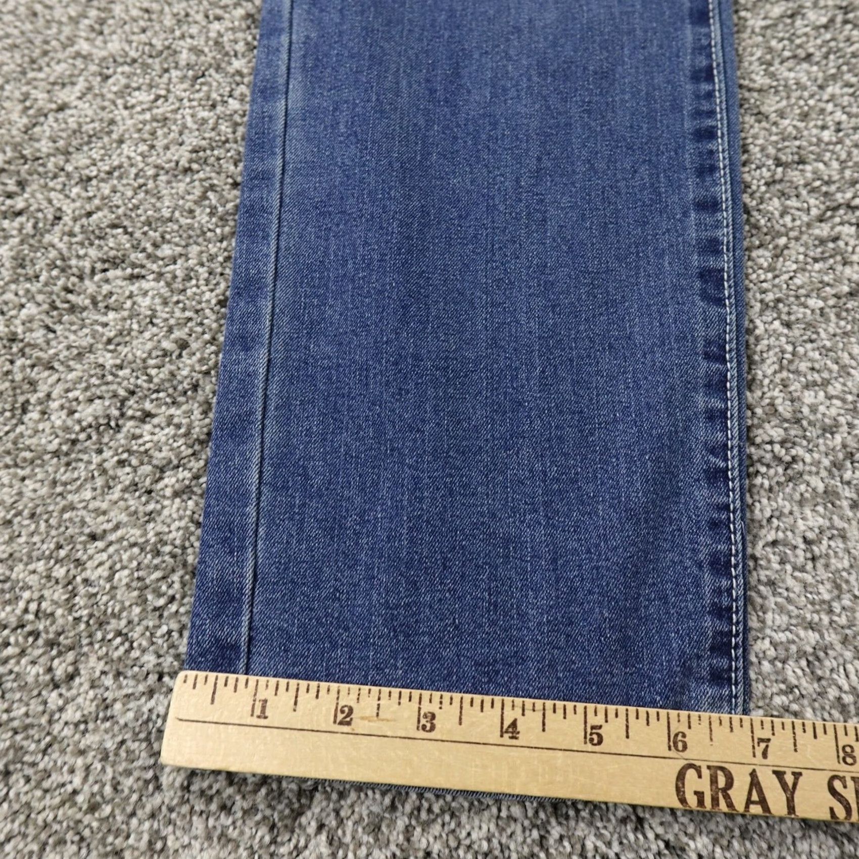 True Religion True Religion Jeans Mens 33X32 Dark Blue Denim Rocco Moto Relaxed Skinny Jeans Mens Blue 90s? Size US 33 - 3 Thumbnail