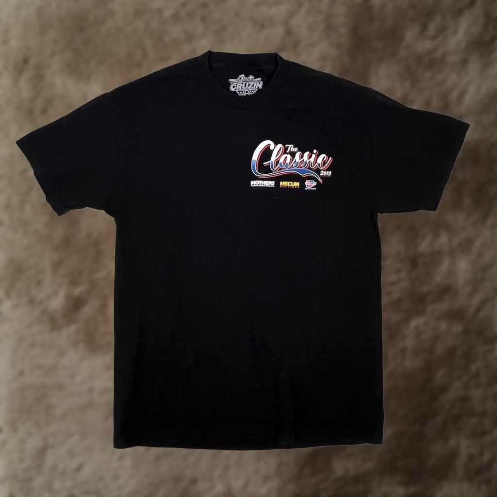 Etro VINTAGE Just Cruzin T-Shirt Crew Neck Short Sleeve Men L Black Cotton 90s Cars Retro Vintage Size US L / EU 52-54 / 3 - 1 Thumbnail