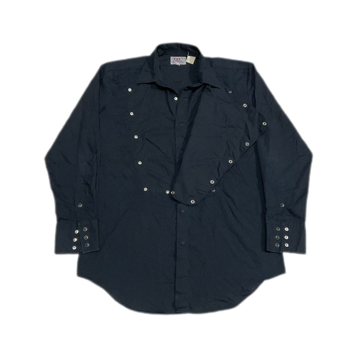 Hysteric Glamour × If Six Was Nine × Japanese Brand 🔥Sick Y2K Ely Diamond Shirt Double Layer Goth Punk Size US XL / EU 56 / 4 - 1 Thumbnail
