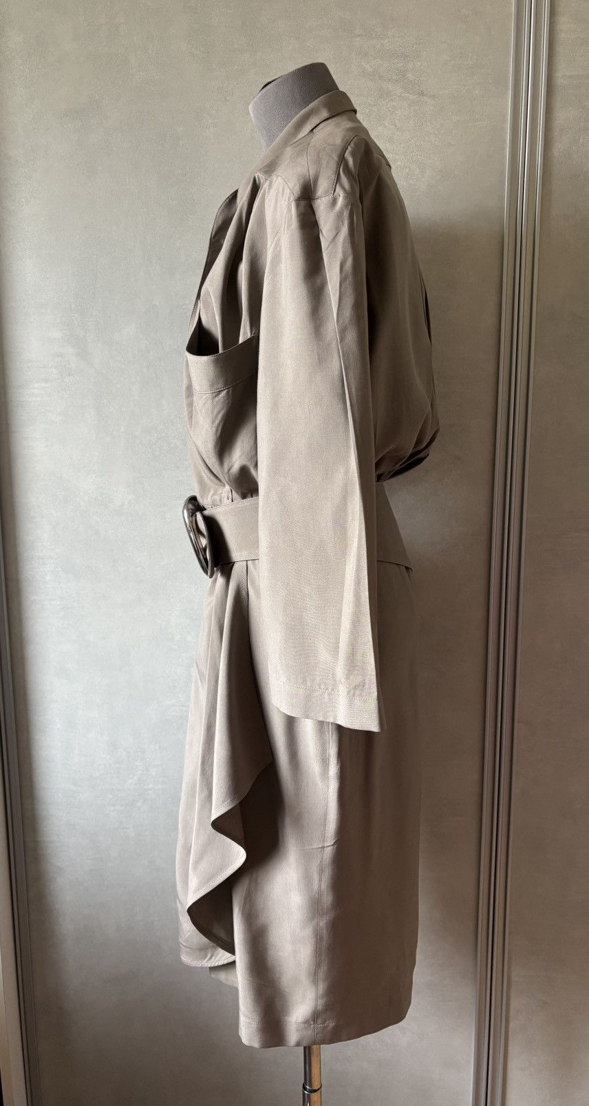 Thierry Mugler THIERRY MUGLER Silk midi dress vintage Size M / US 6-8 / IT 42-44 - 8 Thumbnail