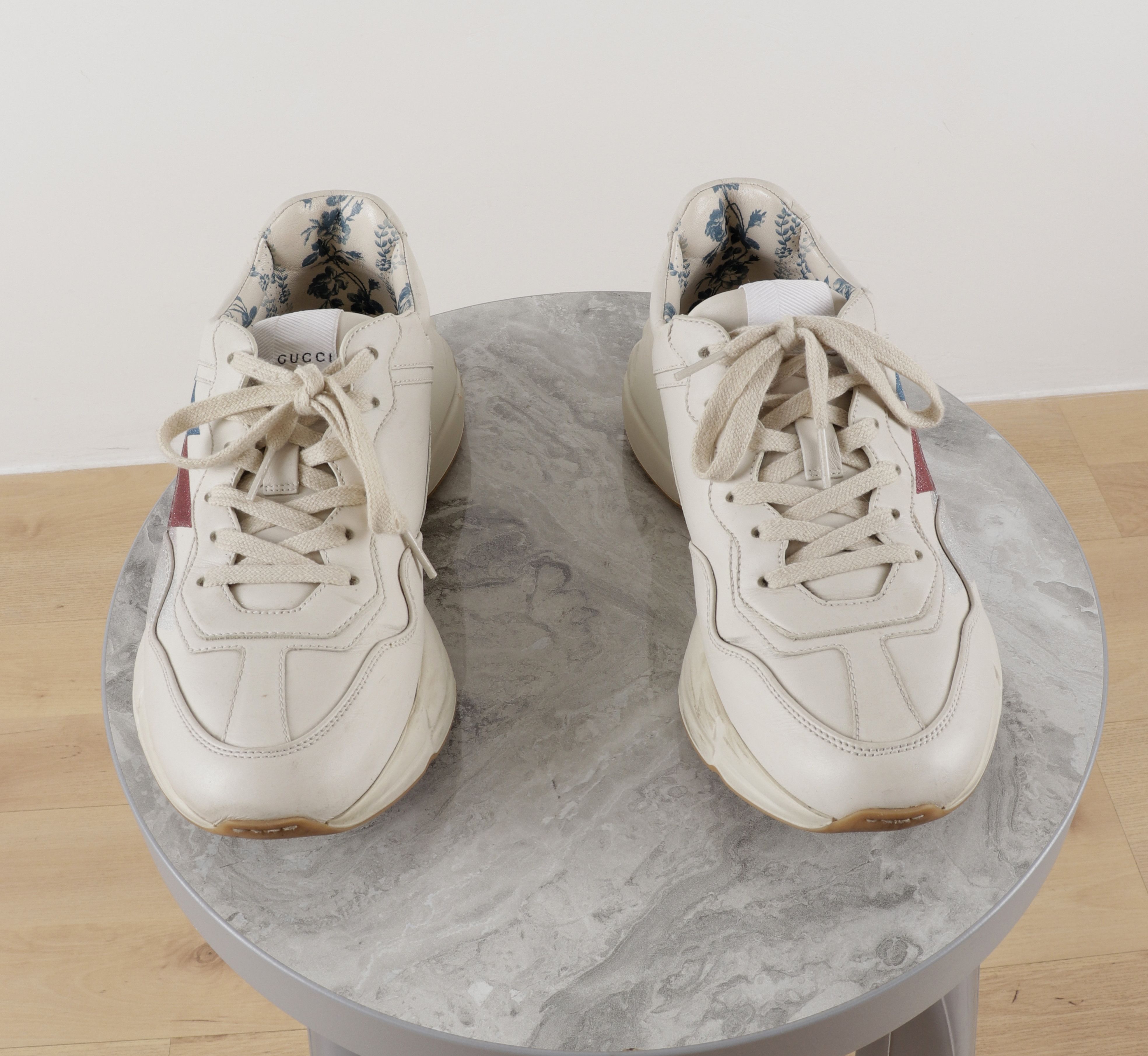 Gucci Gucci Rhyton Leather Ivory Sneakers Size US 9.5 / IT 39.5 - 3 Thumbnail