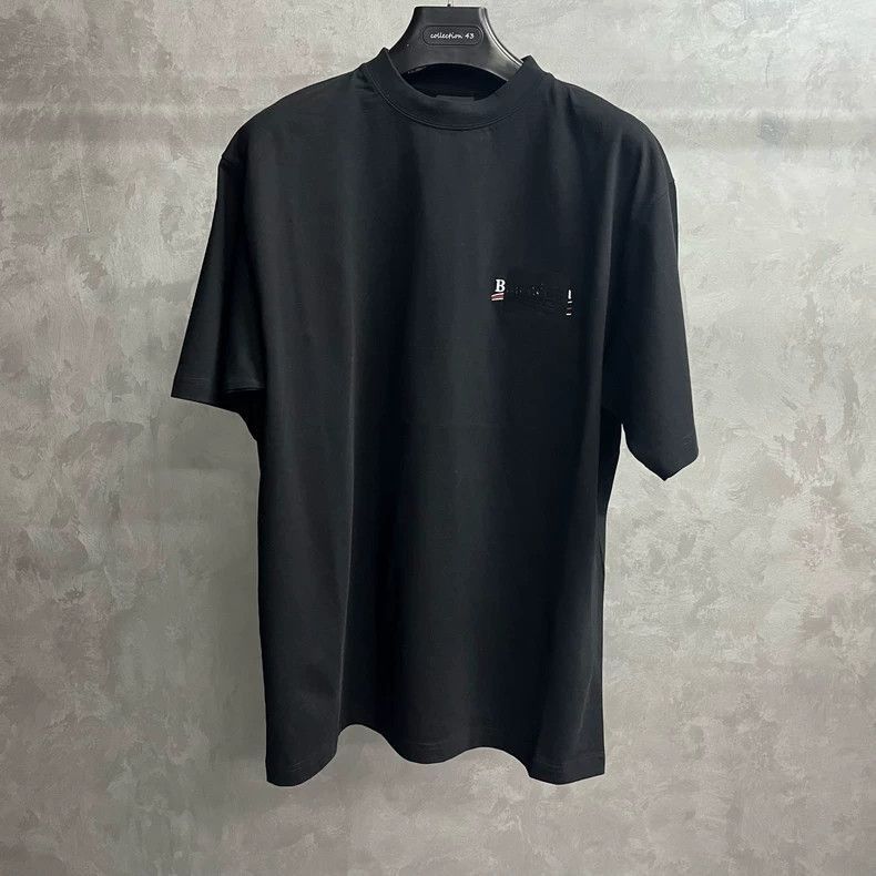 Balenciaga Balenciaga Balenciaga Black Logo Print Short Sleeve Tee-25 Size US S / EU 44-46 / 1 - 1 Thumbnail