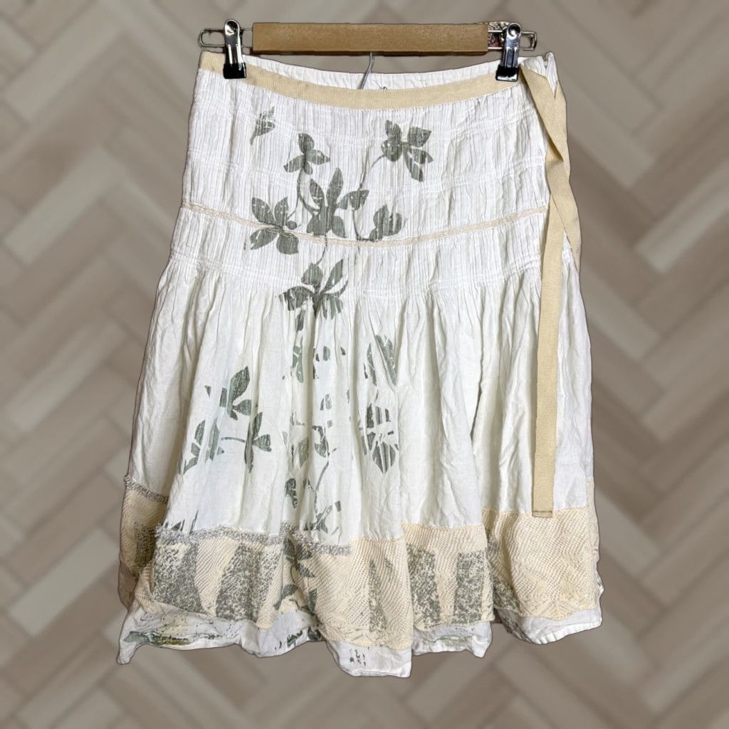 Anthropologie Anthropologie Skirt Women 40 Green Full Pleated A-Line Knee Length Sita Murt Size 27" / US 4 / IT 40 - 1 Thumbnail