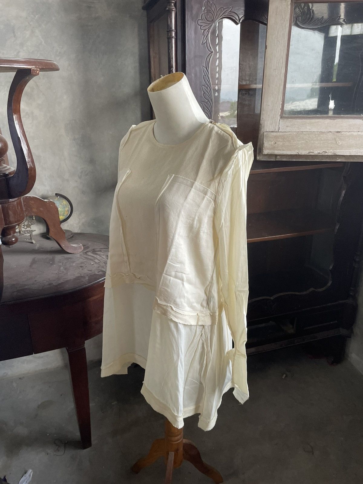 Lanvin Rare Archive Lanvin Avant-Garde Layered Raw-Edge Longsleeve Size M / US 6-8 / IT 42-44 - 17 Thumbnail