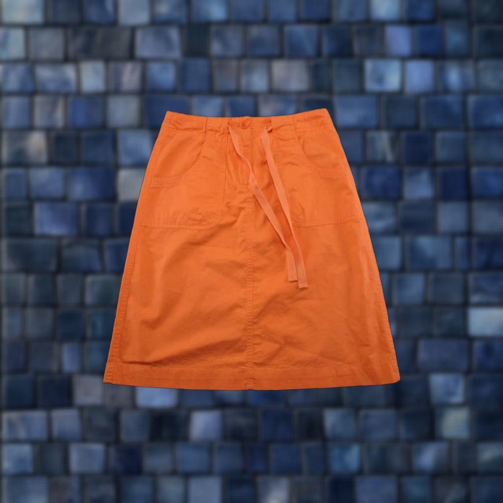 Talbots Talbots A-Line Skirt Orange Midi Womens Size 2 Outdoors Cotton Casual Fall Spring Summer Winter Streetwear Size 26" / US 2 / IT 38 - 1 Thumbnail