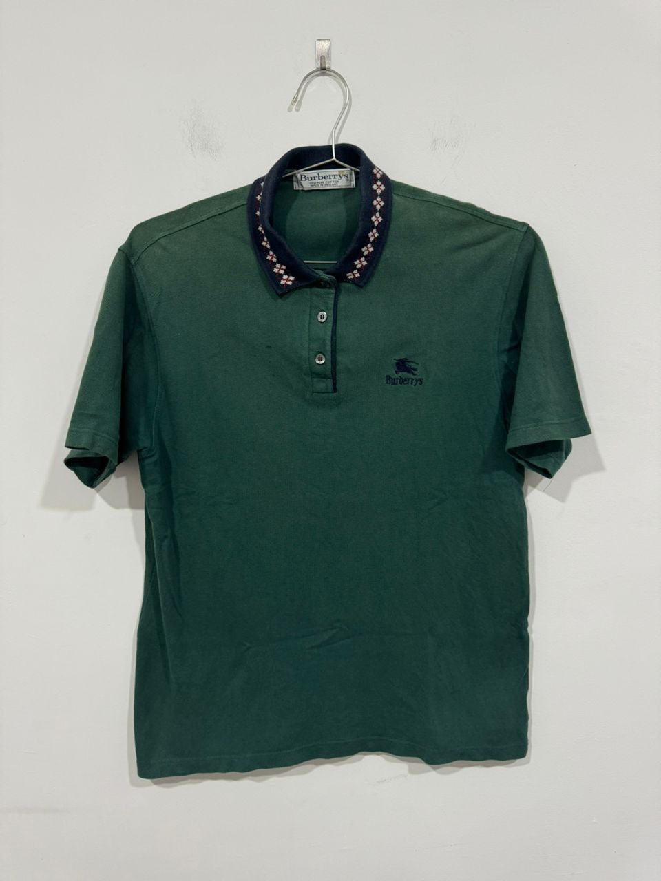 Burberry × Vintage Vintage 90s Burberry Green Polo Size US S / EU 44-46 / 1 - 1 Thumbnail