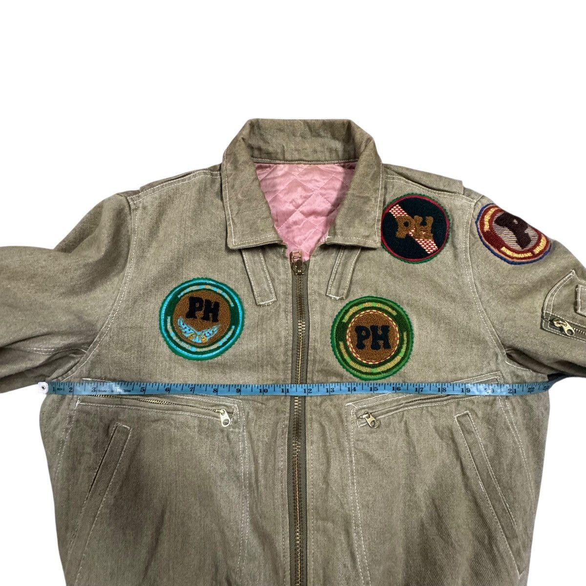 Karl Helmut Vtg🔥Pink House Karl Helmut Bomber Duck Canvas Bondage Jacket Size US M / EU 48-50 / 2 - 19 Thumbnail