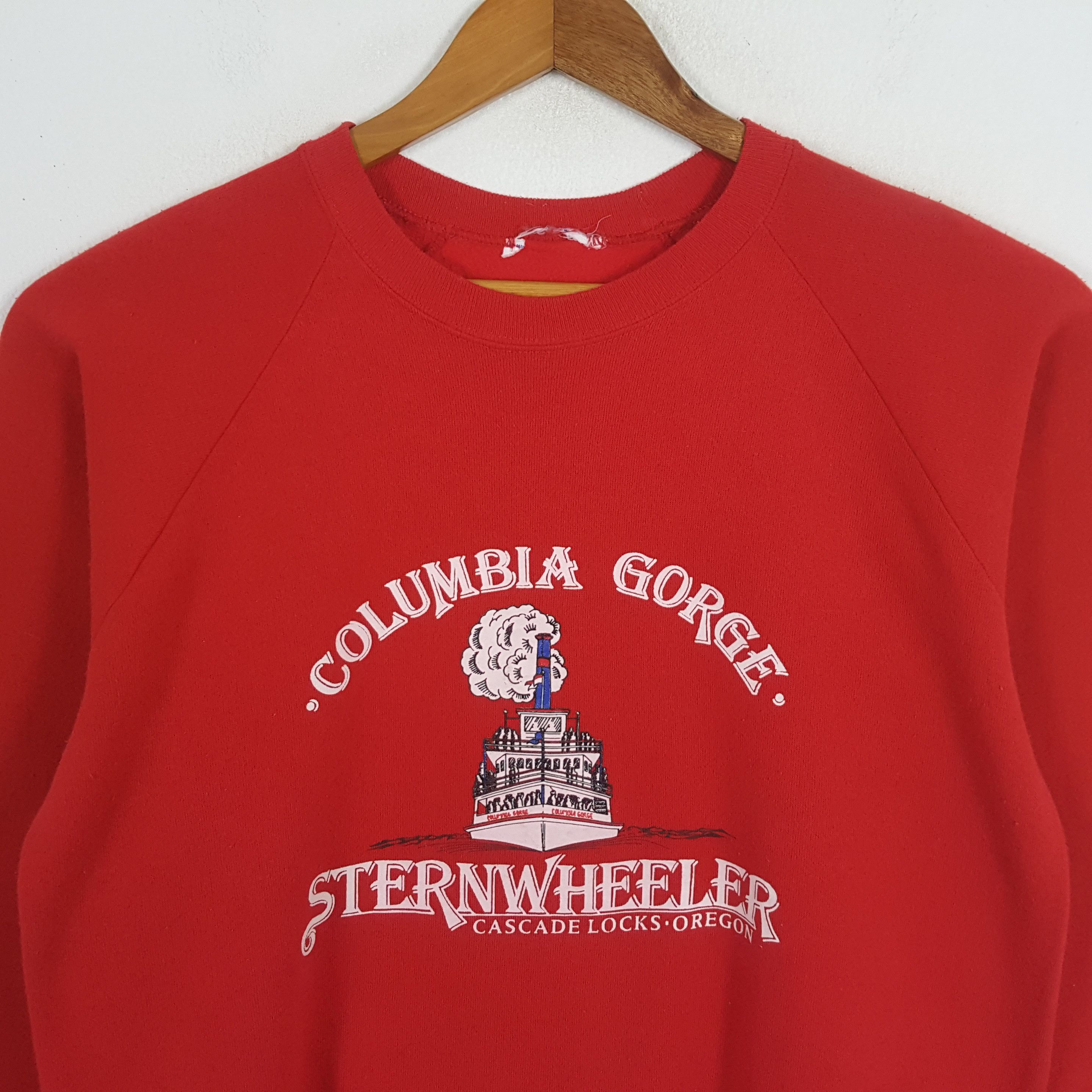Columbia × Vintage Vintage COLUMBIA GORGE STERNWHEELER Streetwear Sweatshirt Size US M / EU 48-50 / 2 - 2 Thumbnail