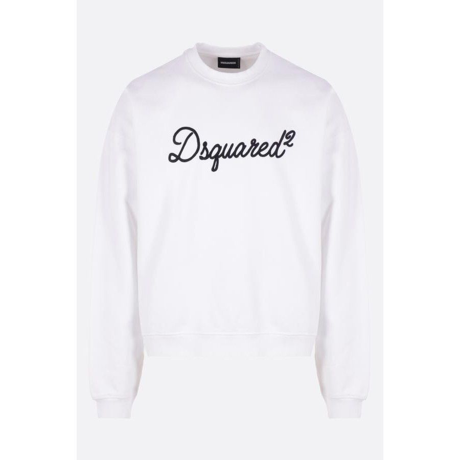 Dsquared2 DSQUARED2 Signature White Jersey Sweatshirt New & Authentic Size US L / EU 52-54 / 3 - 1 Thumbnail