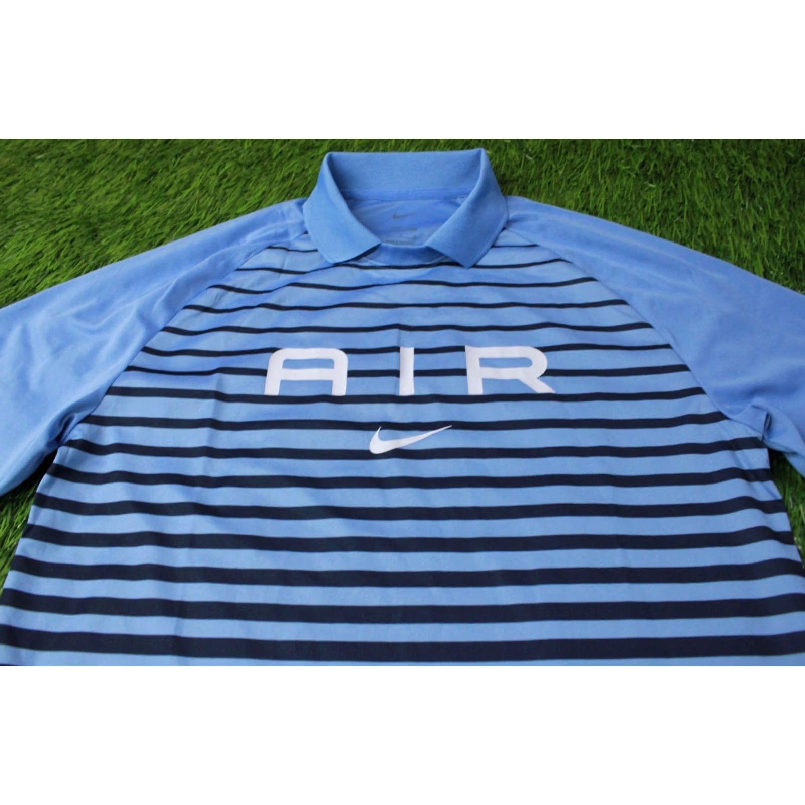 Nike Nike Dri-FIT Football Shirt Mens Medium Blue 2025 Nike Air Jersey Short Sleeve Jersey T-Shirt Size US M / EU 48-50 / 2 - 2 Thumbnail
