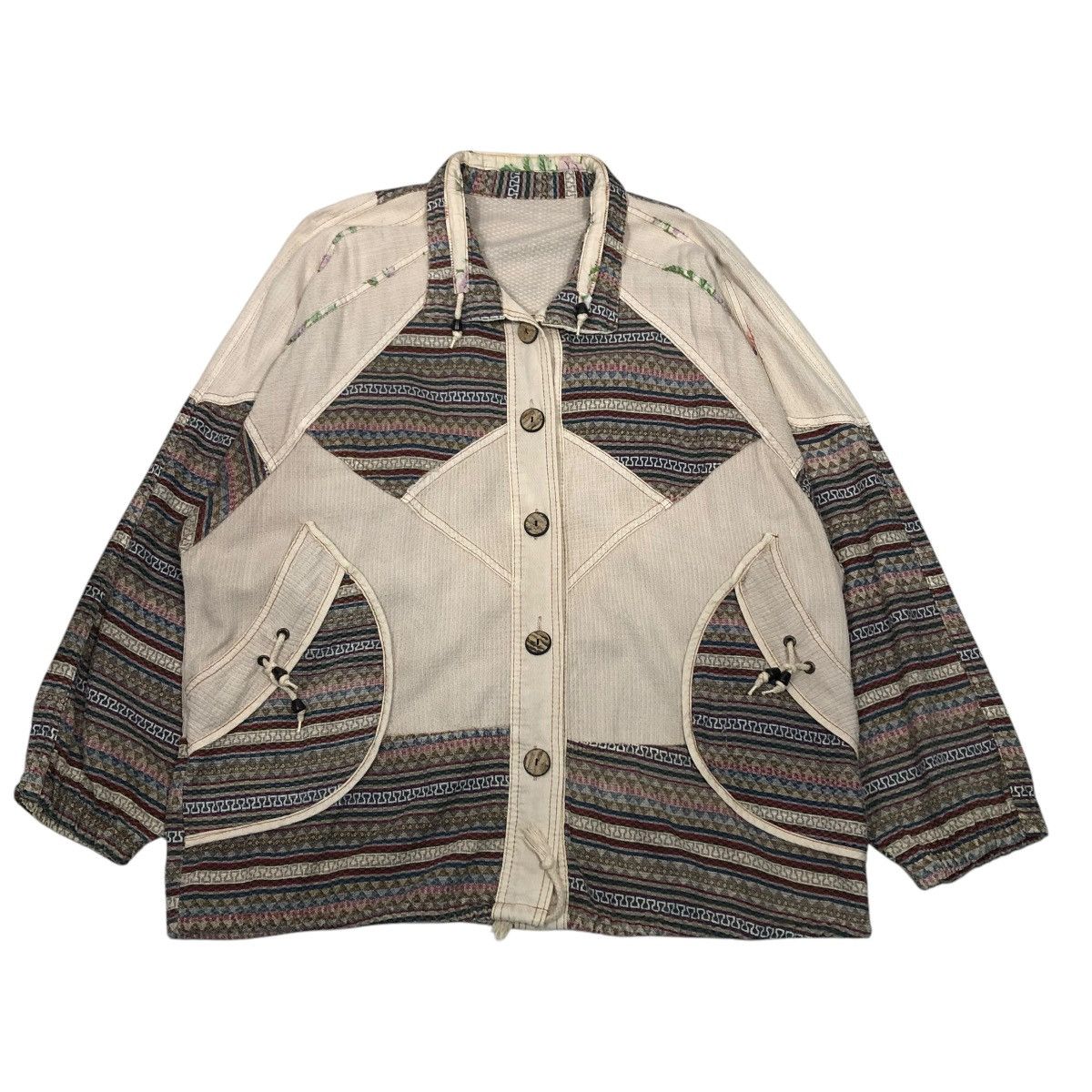 🔥VINTAGE TRADITIONAL JAPANESE DESIGN CHORE JACKET UNKNOWN