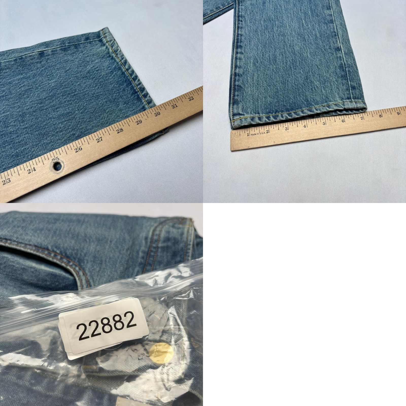 Sid Mashburn Sid Mashburn Jeans Straight Slim 33x30 Made in USA Mens Blue Size US 33 - 8 Thumbnail