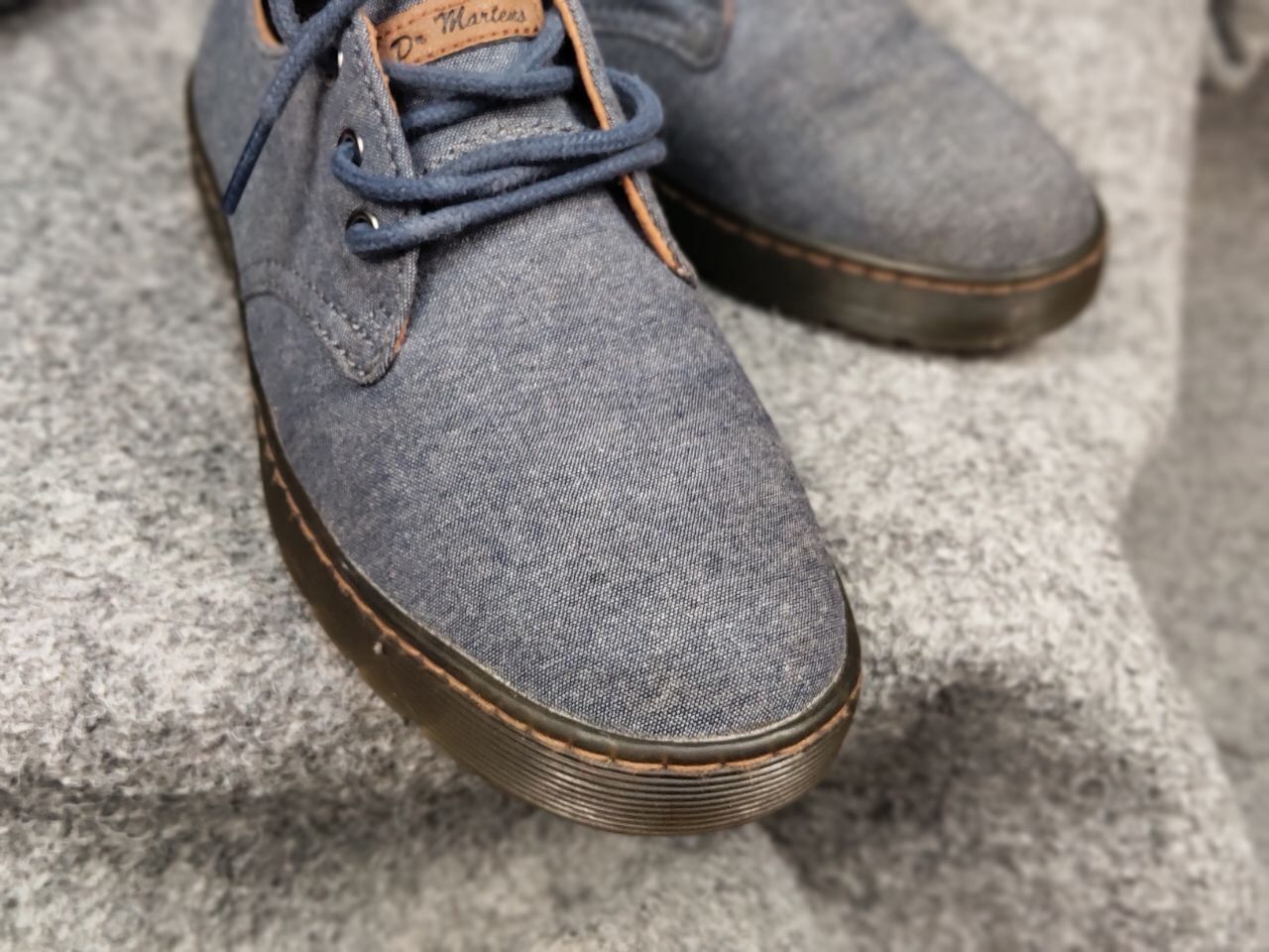 Dr. Martens Dr. Martens Delray Canvas Dark Classic Shoes Oxford Boots Size US 6.5 / EU 39-40 - 12 Thumbnail