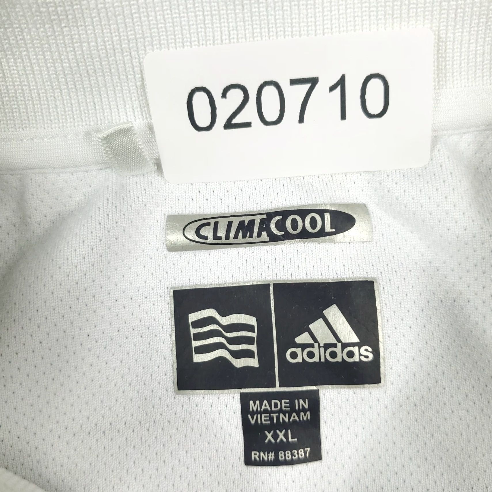 Adidas Adidas Polo Shirt Mens 2XL White Striped Golf Casual Short Sleeve Polo Shirt Womens? Size US XXL / EU 58 / 5 - 7 Thumbnail
