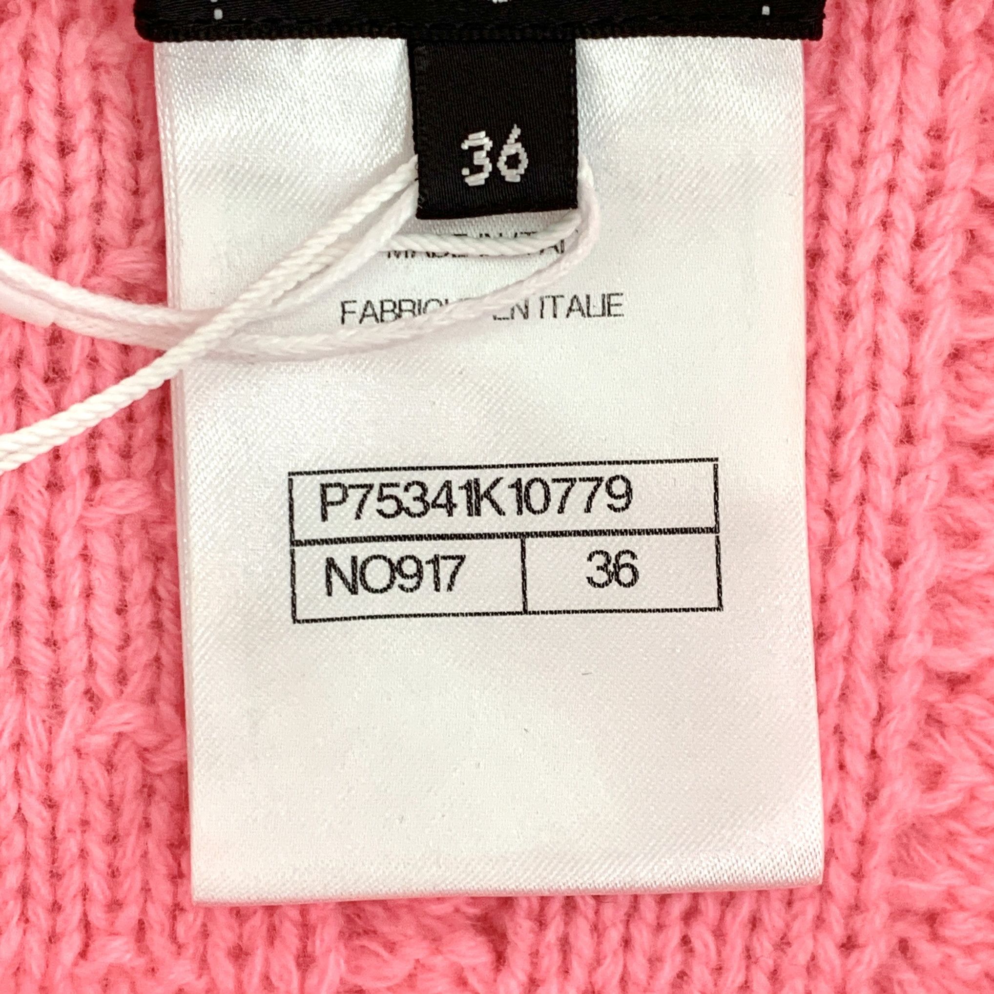 Chanel Chanel Cable Knit Wool Sweater Pink (36) Size XS / US 0-2 / IT 36-38 - 7 Thumbnail