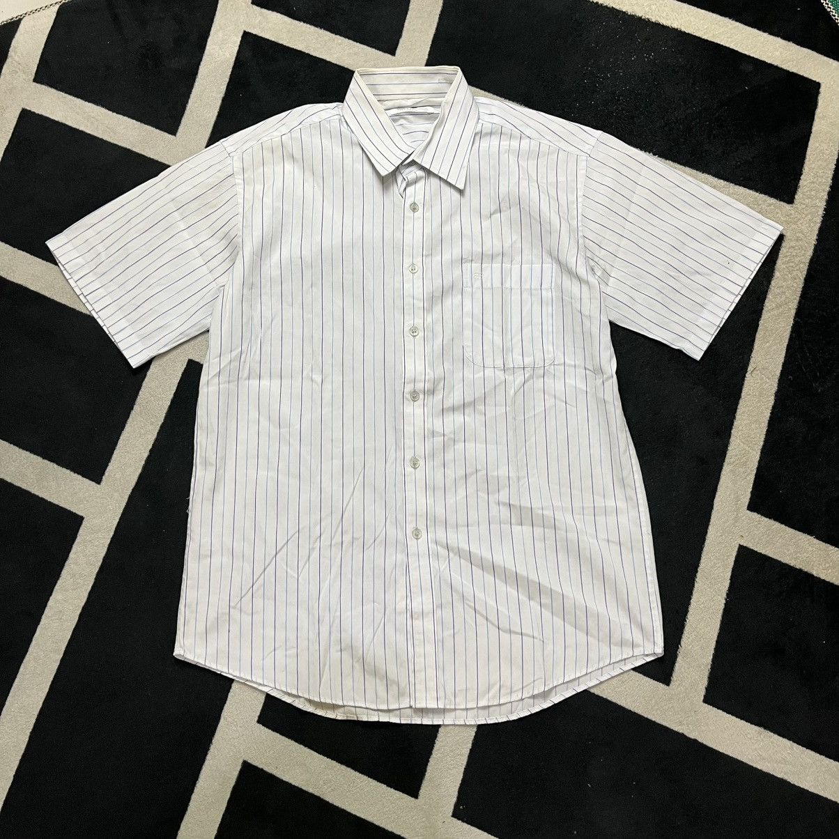 Balenciaga QUICK SALE🔥Balenciaga Striped Short-Sleeve Shirt Size US L / EU 52-54 / 3 - 1 Thumbnail