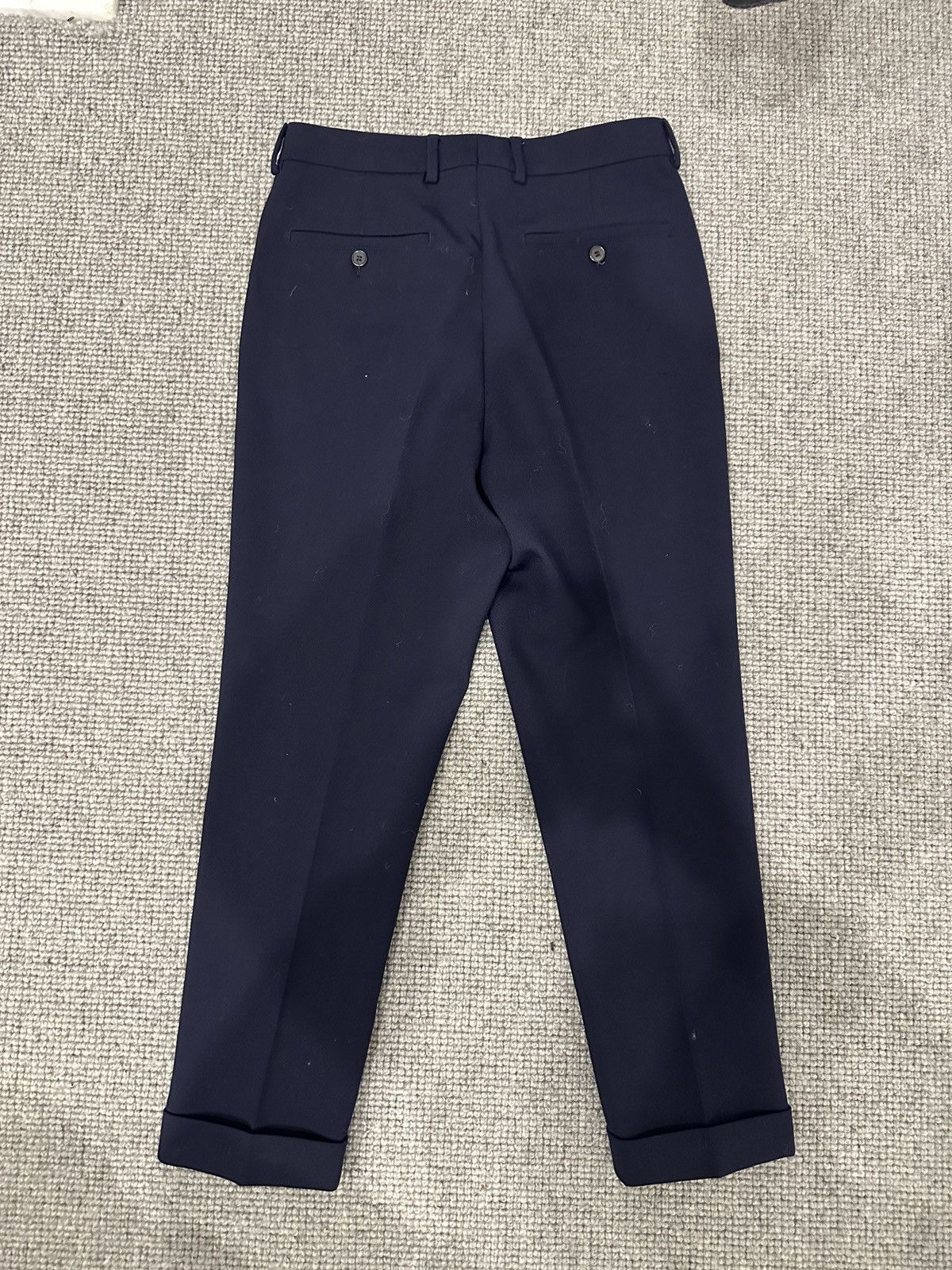AMI Ami Paris Navy Wool Trousers Size US 29 - 2 Thumbnail