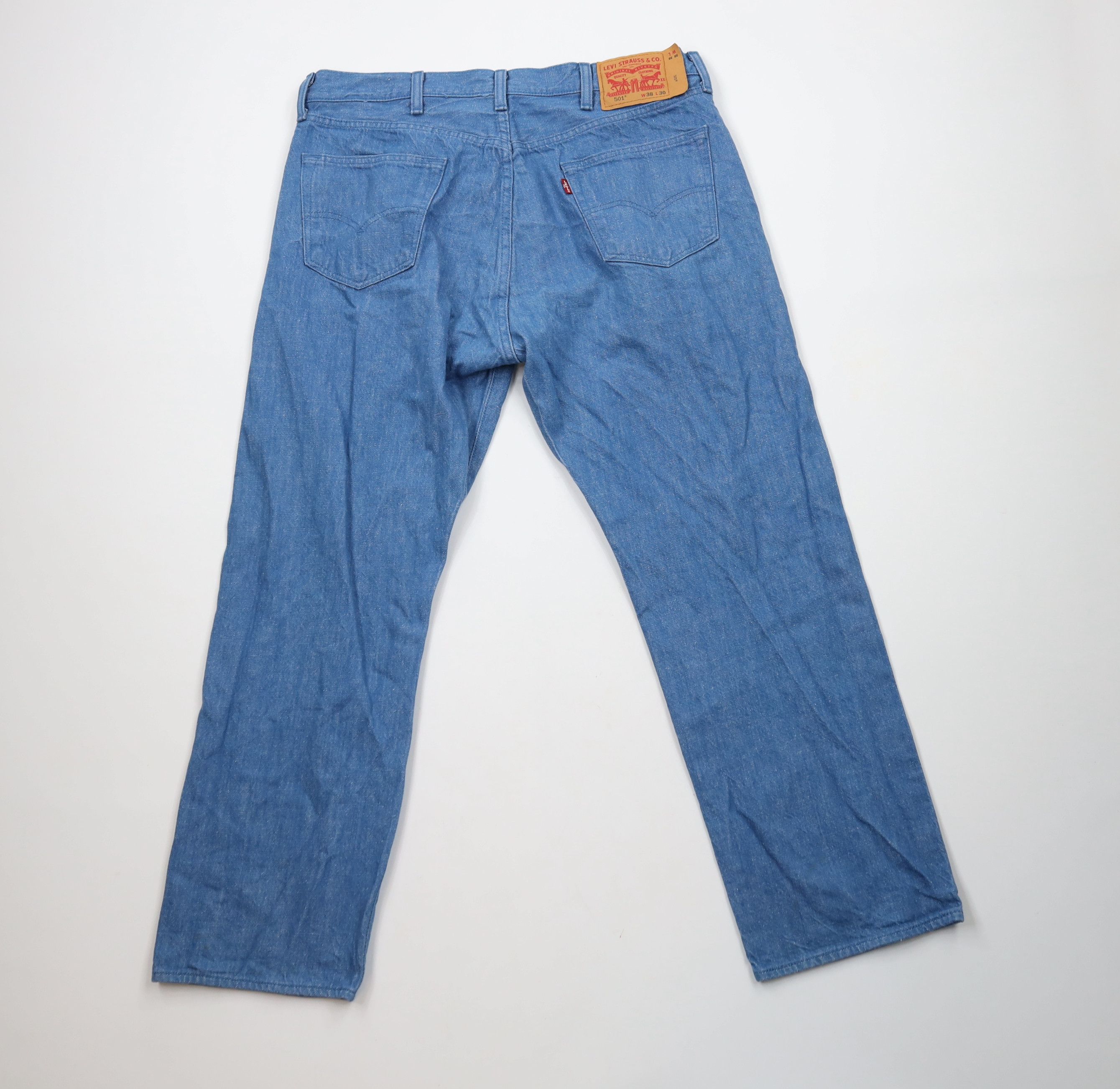 Levi's × Vintage Vintage Y2K Levis 501xx White Oak Cone Denim Original Jeans Size US 36 / EU 52 - 11 Thumbnail