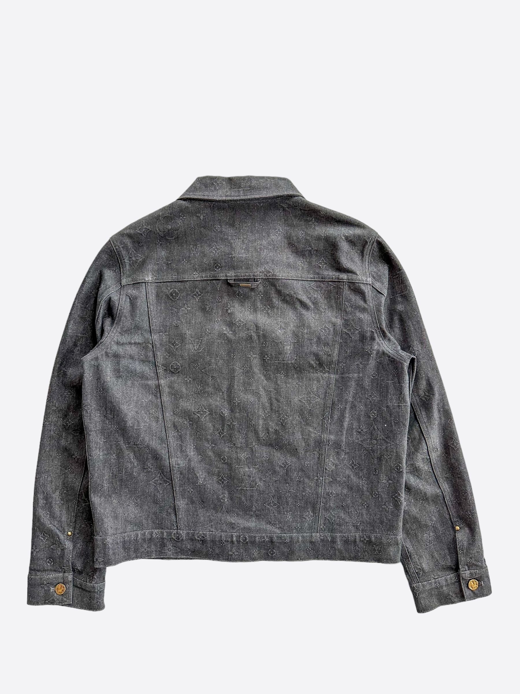 Louis Vuitton Louis Vuitton Black DNA Monogram Denim Jacket Size US L / EU 52-54 / 3 - 2 Thumbnail